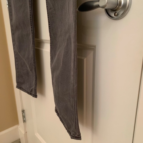 Mens Levi's 514 White Tab Straight Fit Jeans Grey Size 29/ 32 - Picture 5 of 14